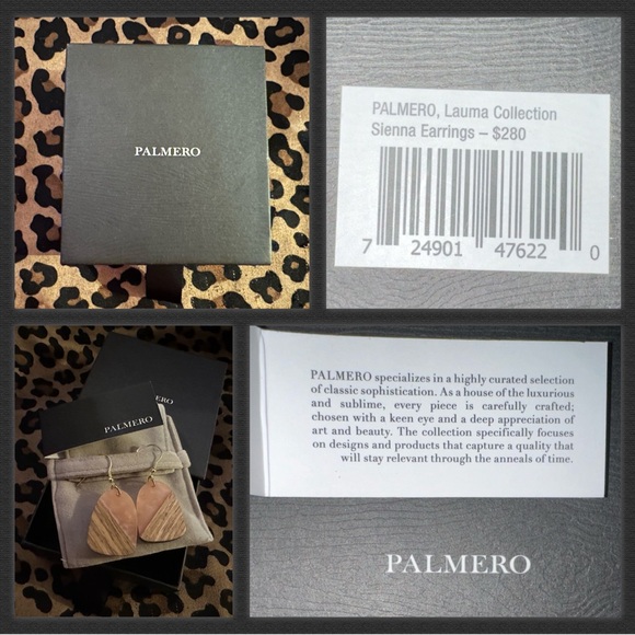 Pink resin and wood earrings Sienna Earrings from the Lauma Collection - Picture 9 of 10